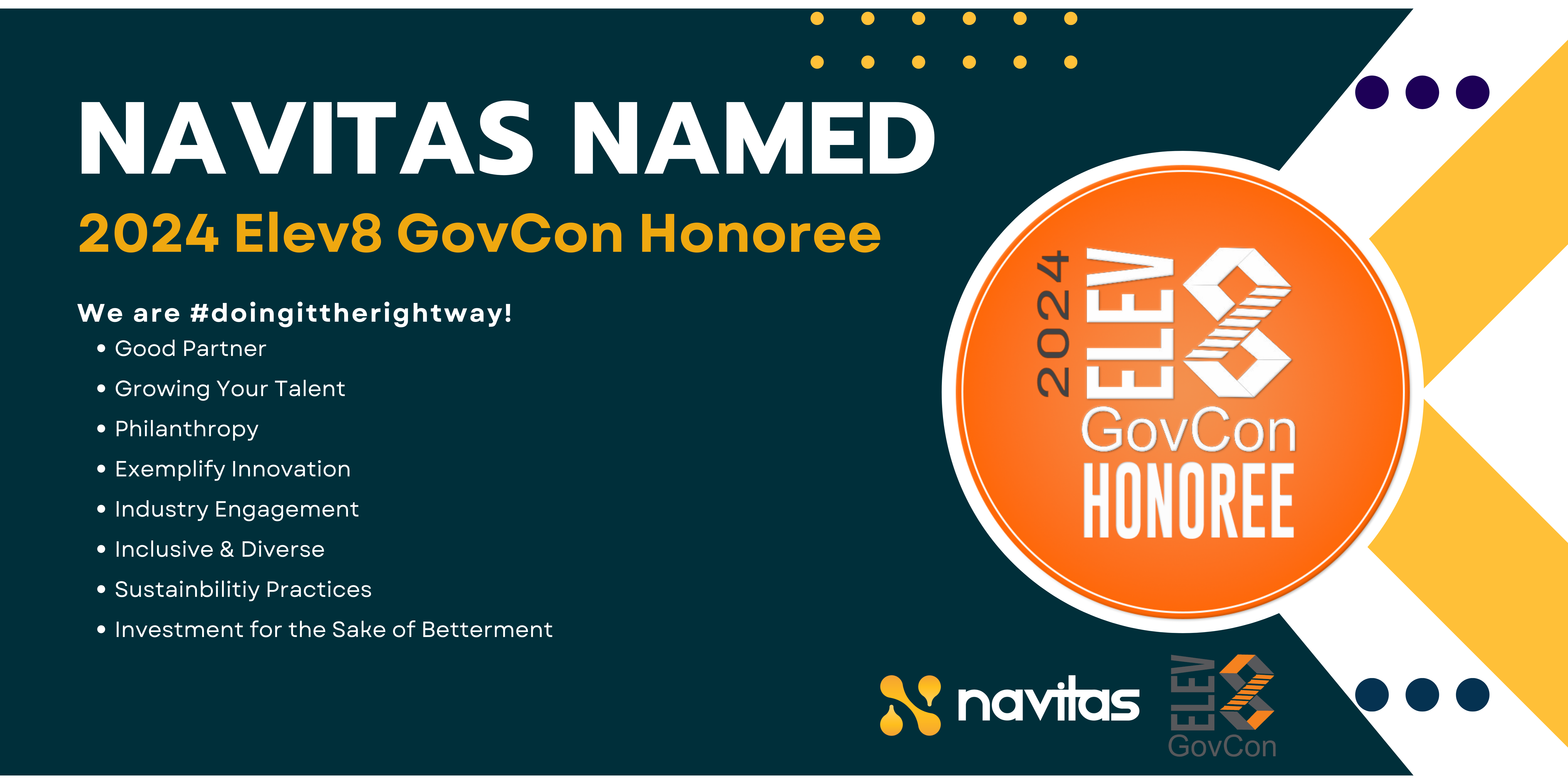 Navitas Named 2024 Elev8 GovCon Honoree!